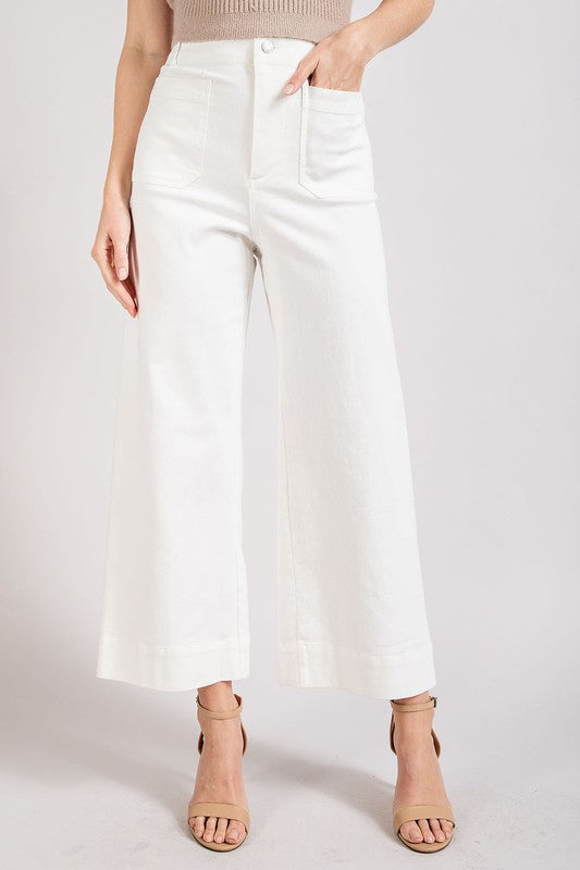 SOFT WASHED WIDE LEG PANTS