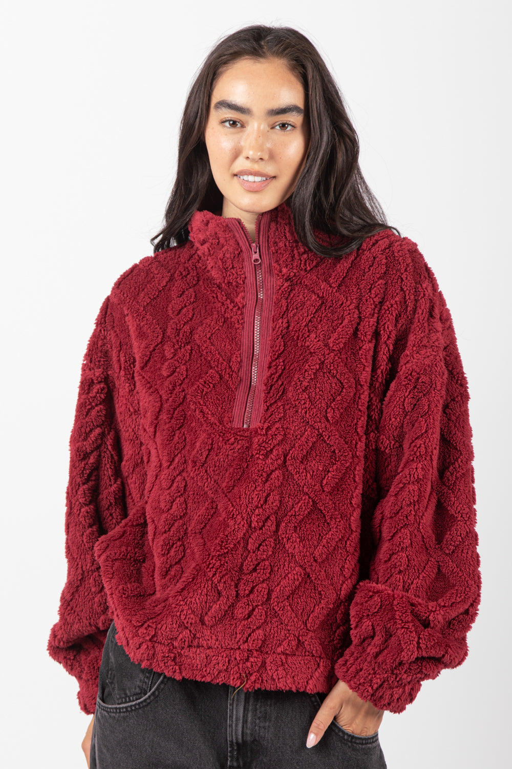 Fleece Half Zip Pullover