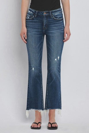 Lulu Frayed Hem Crop Jean